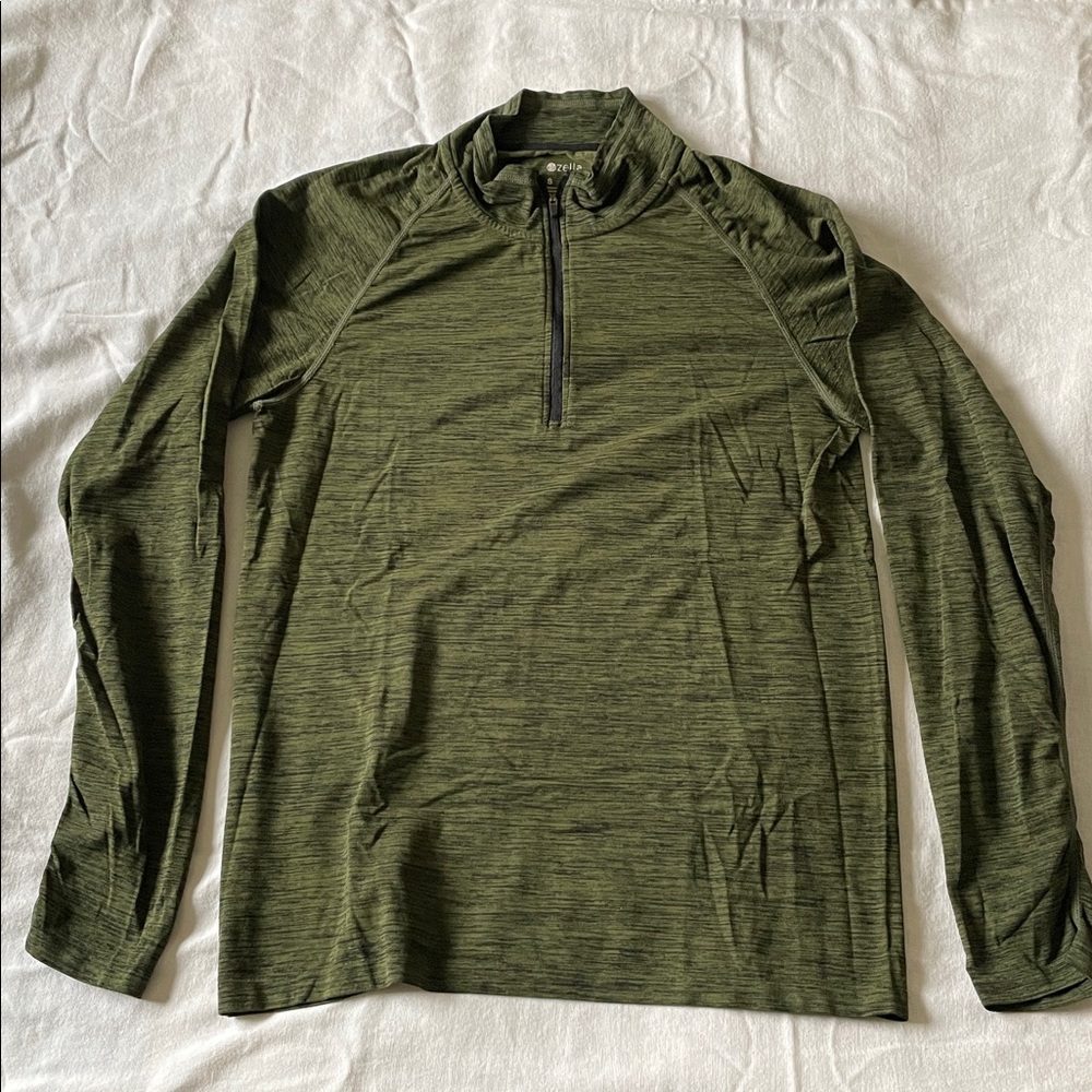 Forest Green Long Sleeve Activewear Top